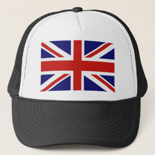 British flag trucker hat