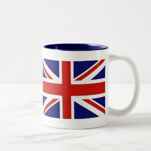 British flag Two-Tone coffee mug
