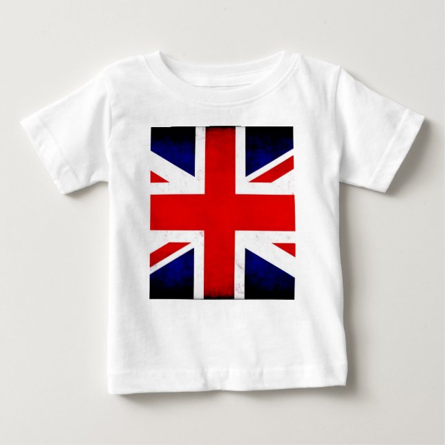 British Flag Union Jack Baby T-Shirt (Front)