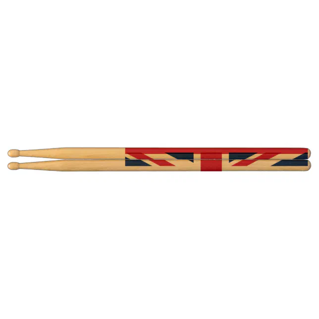 British Flag UNION JACK Britain Ping Pong Paddle Drum Sticks