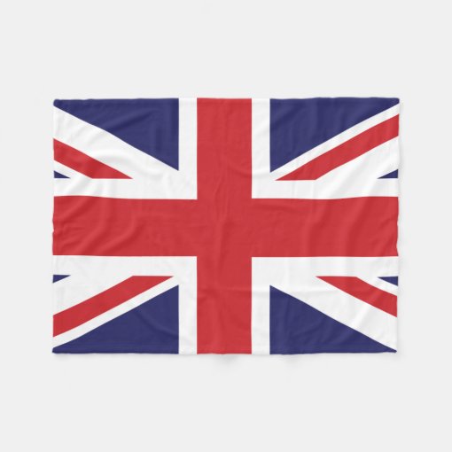 British flag Union Jack Fleece Blanket Zazzle