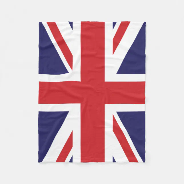 British flag Union Jack Fleece Blanket Zazzle