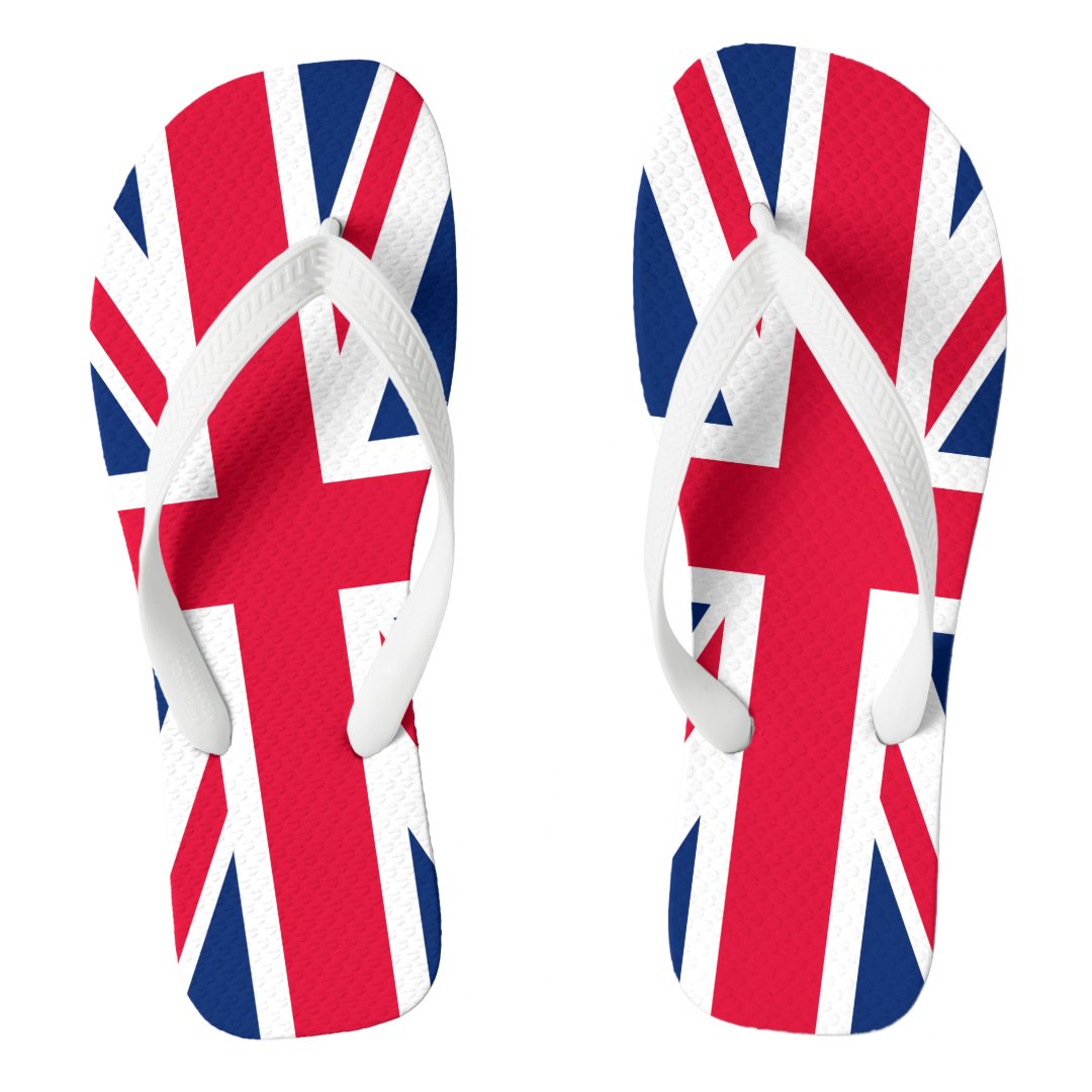 BRITISH FLAG Union Jack Flip Flops Zazzle