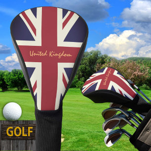 British Flag, Union Jack Golf Clubs United Kingdom Golf Head Cover