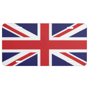 British flag Union Jack License Plate