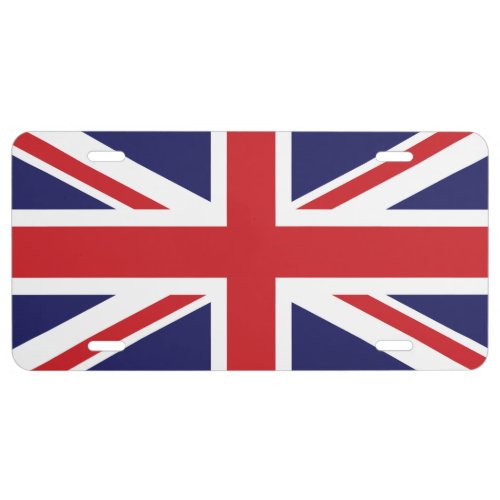 British flag  Union Jack License Plate