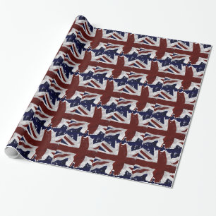 British Flag, Union Jack, Patriotic Design Wrapping Paper