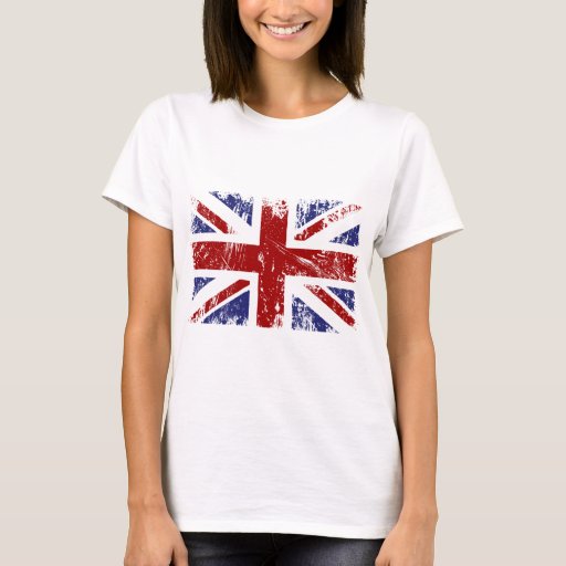 British Flag Union Jack Punk Grunge T-Shirt | Zazzle