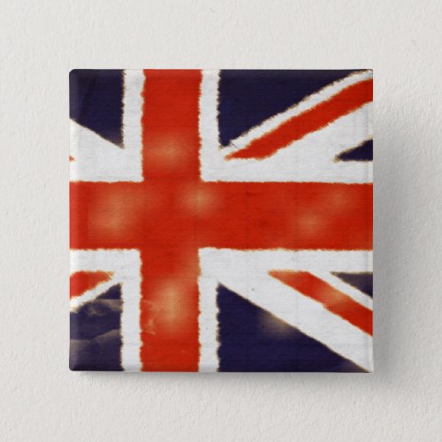 British Flag Union Jack Square Button