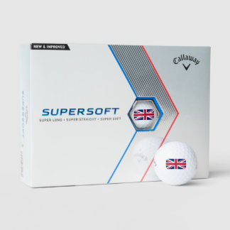 British Flag Union Jacked Callaway Supersoft Golf Balls