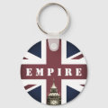 British Flag, United Kingdom, Empire, Big Ben UK Keychain | Zazzle