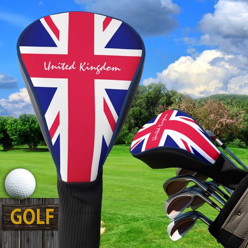 British Flag  United Kingdom Golf Clubs Covers UK