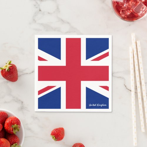 British Flag  United Kingdom union jack  England Napkins