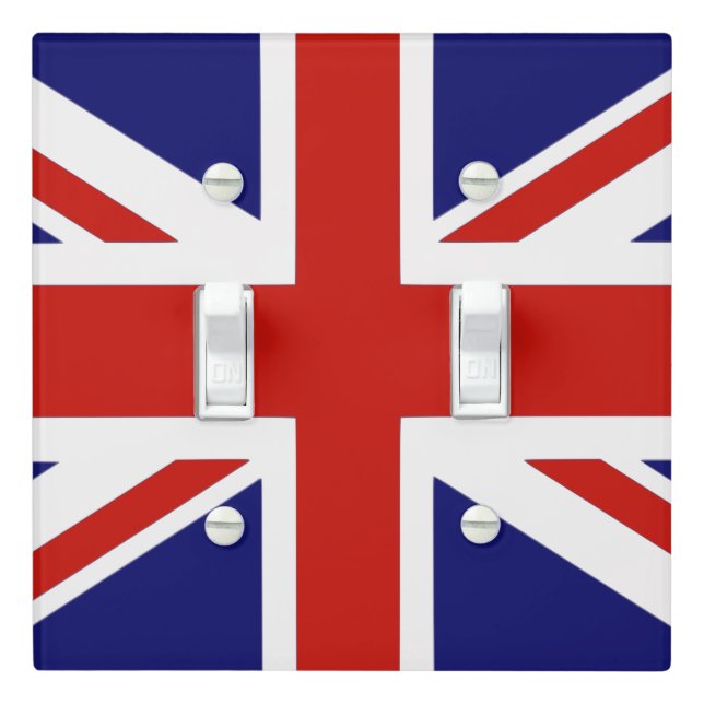 British Flag United Kingdom Union Jack Light Switch Cover (In Situ)