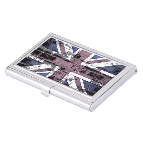 British Flag Vintage 4 Business Card Case