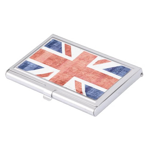 British Flag Vintage 5 Business Card Holder