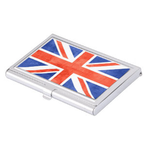 British Flag Vintage Business Card Case