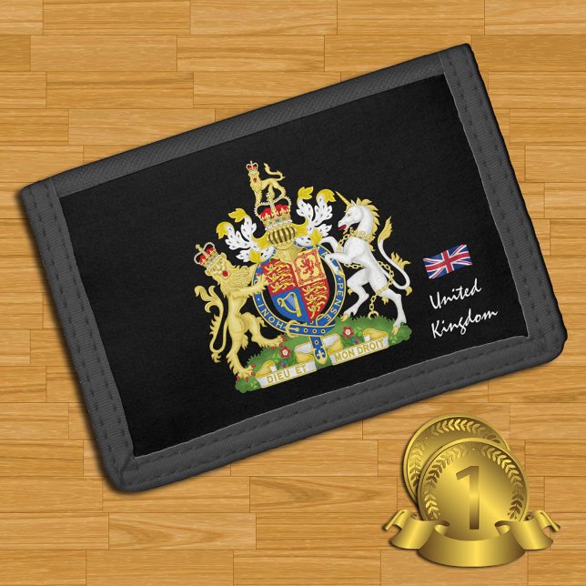 British flag wallet, emblem, United Kingdom Trifold Wallet (Creator Uploaded)