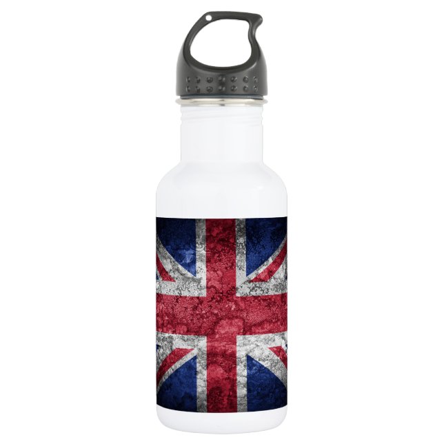British flag. water bottle (Front)