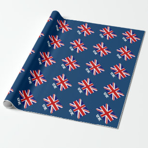 British flag wrapping paper Union Jack design