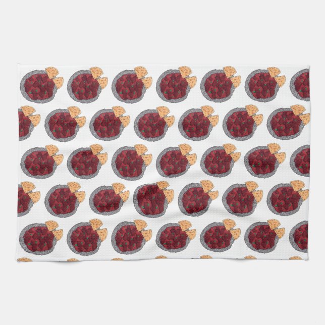 British Food Indian Takeaway Chicken Tikka Masala Kitchen Towel (Horizontal)