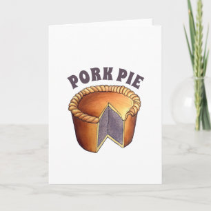 British Food Pork Pie Savoury Pastry UK Cuisine Card