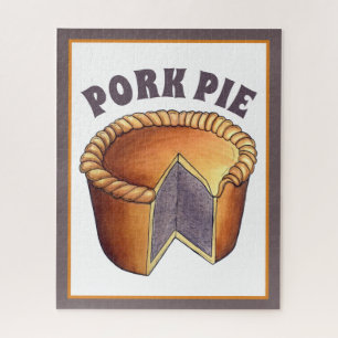 British Food Pork Pie Savoury Pastry UK Cuisine Jigsaw Puzzle