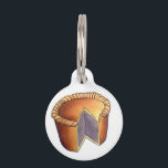 British Food Pork Pie Savoury Pastry UK Cuisine Pet ID Tag<br><div class="desc">Design features an original marker illustration of a pork pie, a traditional English meat pie. This savoury pastry is popular throughout the United Kingdom, is served hot or cold, and is traditionally eaten as a snack. This British meat pie design is also available on other products. Lots of additional UK...</div>