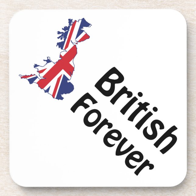 British Forever Drink Coaster (Front)