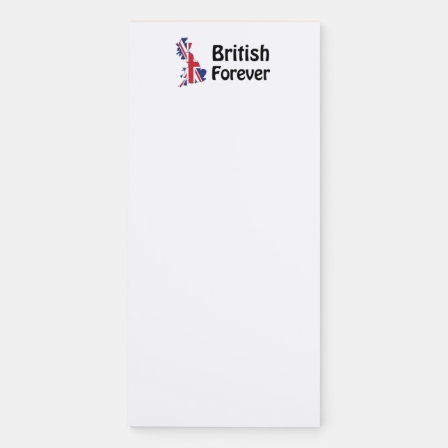 British Forever Magnetic Notepad (Front)