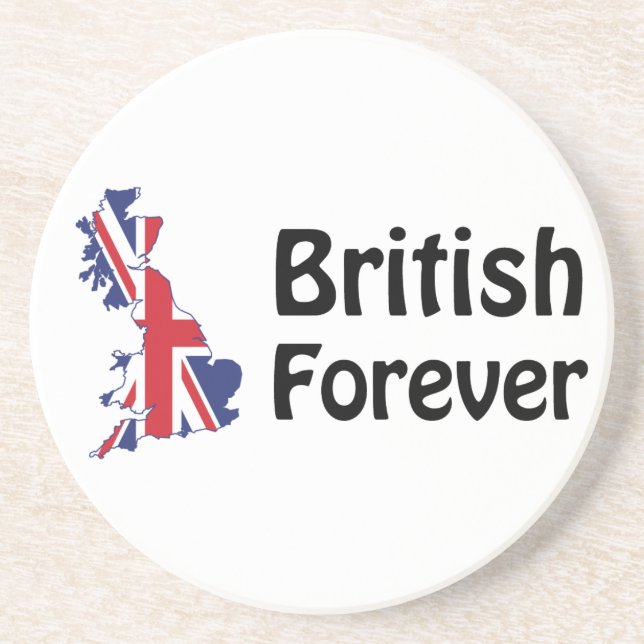 British Forever Sandstone Coaster (Front)