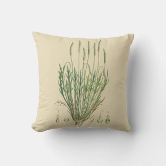 British Grasses Botanical Outdoor Pillow 16x16