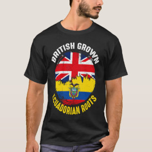 British Grown Ecuadorian Roots Vintage Flags for M T-Shirt