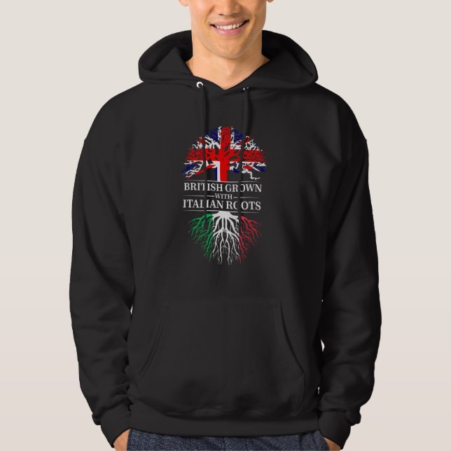British Grown With Iranian Roots United Kingdom Ir Hoodie (Front)