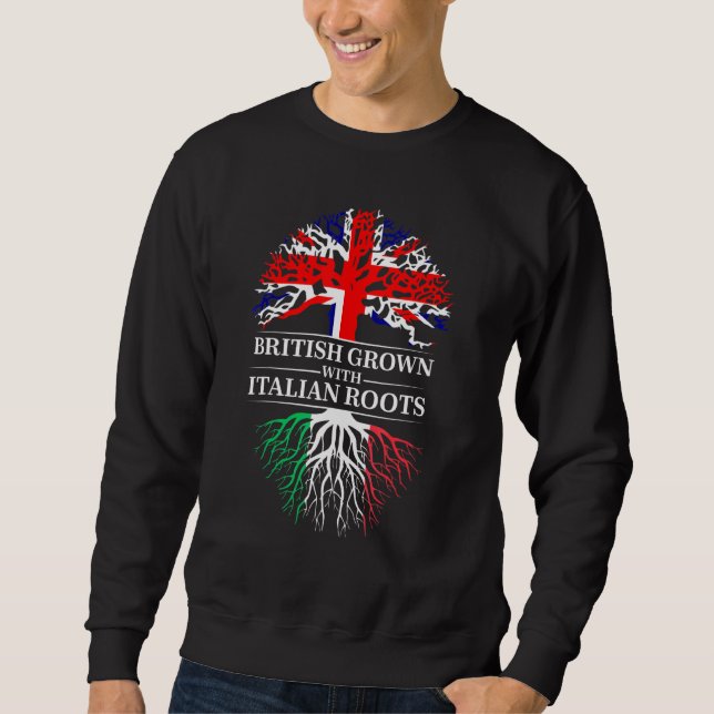 British Grown With Iranian Roots United Kingdom Ir Sweatshirt (Front)