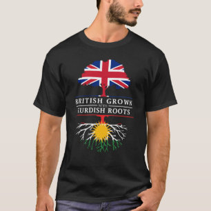 British Grown with Kurdish Roots Kurdistan T-Shirt