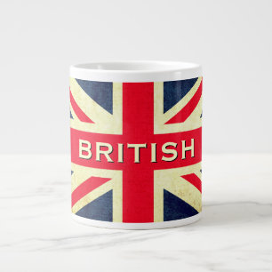 British Grunge Union Jack Jumbo Tea Mug