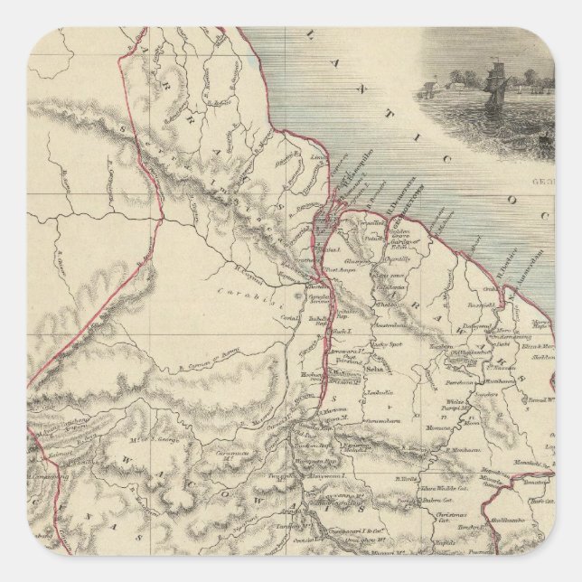 British Guayana Square Sticker (Front)