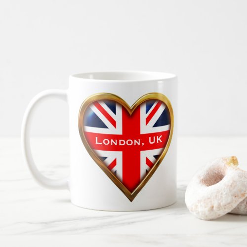 British Heart  London UK Coffee Mug