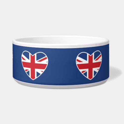British Hearts _ Union Jack Blue Bowl