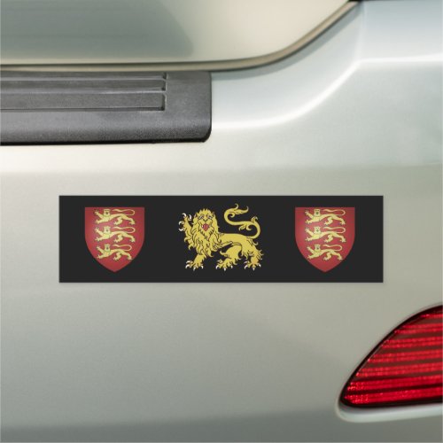 British Heraldry Lion Classic  Car Magnet