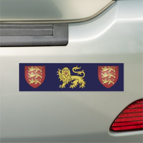 British Heraldry Lions Premium Car Magnet