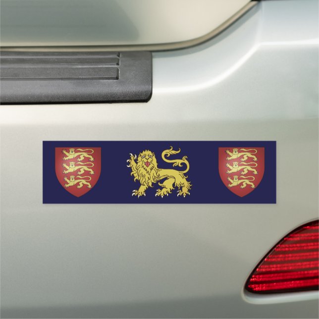 British Heraldry Lions Premium Car Magnet (In Situ)