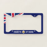 British Hong Kong Flag Coat Of Arms Personalized L License Plate Frame at Zazzle