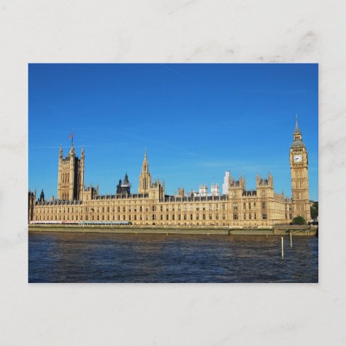 British Houses of Parliament and Big Ben Postcard