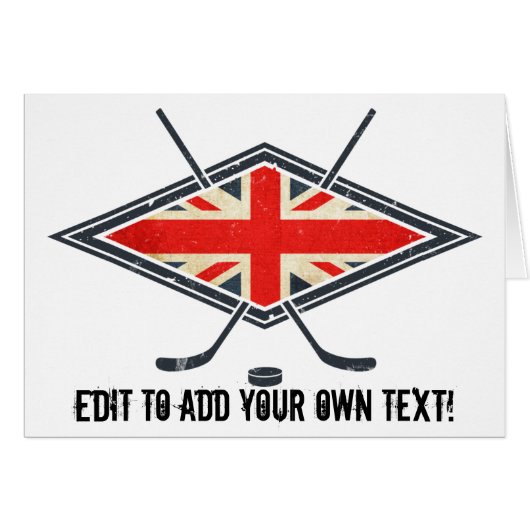 British Ice Hockey Flag Cards (Front Horizontal)