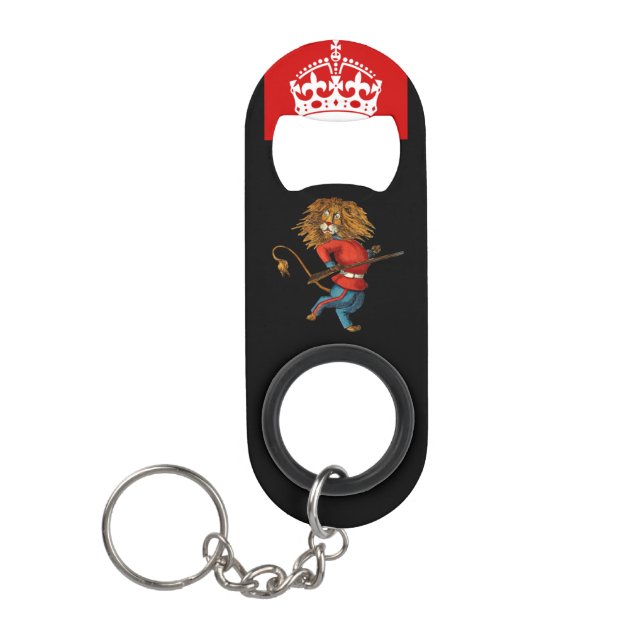 "British Icons" Keychain Bottle Opener (Front)