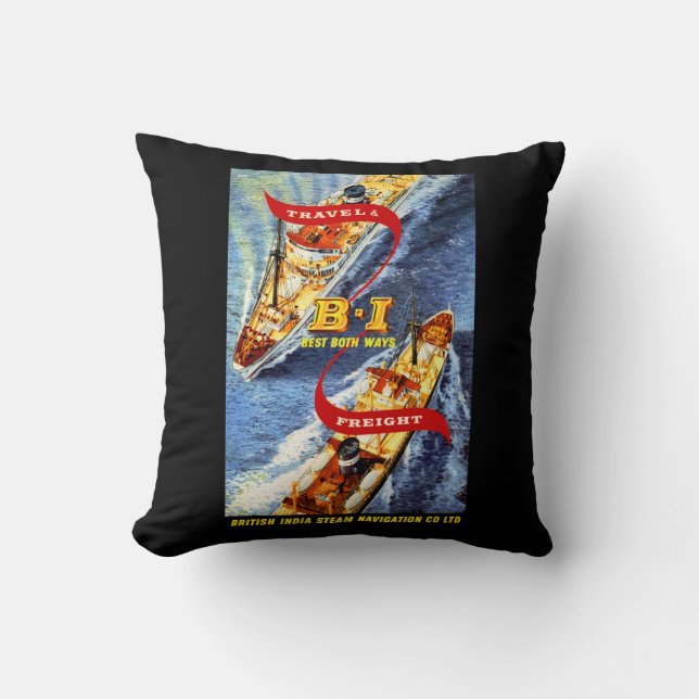 British India ~ Best Both Ways Throw Pillow (Front)