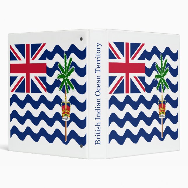 British Indian Ocean Territory Flag 3 Ring Binder (Background)