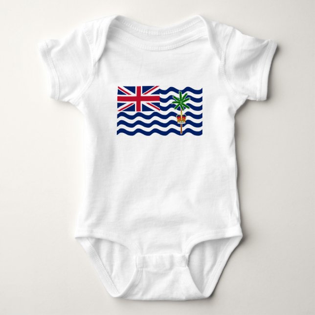 British Indian Ocean Territory Flag Baby Bodysuit (Front)
